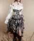 Layered Frill Lace-Up Corset Belt